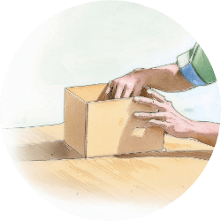 箱に詰める